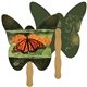 Butterfly Digital Hand Fan (2 Sides)- Paper Products