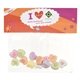 candy bag with header card and conversation hearts