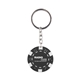 Casino Style Poker Chip Keychain