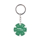 Casino Style Poker Chip Keychain