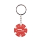Casino Style Poker Chip Keychain