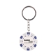 Casino Style Poker Chip Keychain