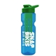 champion - 28 oz transparent bottle with drink thru lid and large infuser