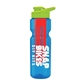 champion - 28 oz transparent bottle with drink thru lid and large infuser