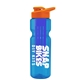 champion - 28 oz transparent bottle with drink thru lid and large infuser