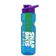 champion - 28 oz transparent bottle with drink thru lid and large infuser