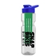 champion - 28 oz transparent bottle with drink thru lid and large infuser