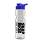 champion - 28 oz transparent bottle with drink thru lid and large infuser