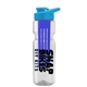 champion - 28 oz transparent bottle with drink thru lid and large infuser