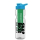 champion - 28 oz transparent bottle with drink thru lid and large infuser
