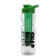 champion - 28 oz transparent bottle with drink thru lid and large infuser