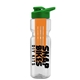 champion - 28 oz transparent bottle with drink thru lid and large infuser