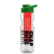 champion - 28 oz transparent bottle with drink thru lid and large infuser