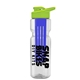 champion - 28 oz transparent bottle with drink thru lid and large infuser