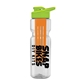 champion - 28 oz transparent bottle with drink thru lid and large infuser