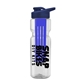 champion - 28 oz transparent bottle with drink thru lid and large infuser