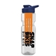 champion - 28 oz transparent bottle with drink thru lid and large infuser