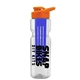 champion - 28 oz transparent bottle with drink thru lid and large infuser