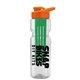 champion - 28 oz transparent bottle with drink thru lid and large infuser