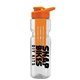 champion - 28 oz transparent bottle with drink thru lid and large infuser
