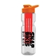 champion - 28 oz transparent bottle with drink thru lid and large infuser