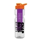 champion - 28 oz transparent bottle with drink thru lid and large infuser