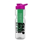 champion - 28 oz transparent bottle with drink thru lid and large infuser