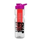champion - 28 oz transparent bottle with drink thru lid and large infuser