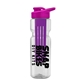 champion - 28 oz transparent bottle with drink thru lid and large infuser