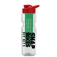 champion - 28 oz transparent bottle with drink thru lid and large infuser