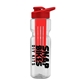 champion - 28 oz transparent bottle with drink thru lid and large infuser