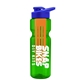 champion - 28 oz transparent bottle with drink thru lid and large infuser