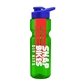champion - 28 oz transparent bottle with drink thru lid and large infuser