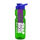 champion - 28 oz transparent bottle with drink thru lid and large infuser