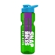 champion - 28 oz transparent bottle with drink thru lid and large infuser