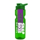 champion - 28 oz transparent bottle with drink thru lid and large infuser