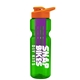 champion - 28 oz transparent bottle with drink thru lid and large infuser
