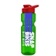 champion - 28 oz transparent bottle with drink thru lid and large infuser