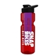 champion - 28 oz transparent bottle with drink thru lid and large infuser
