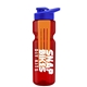 champion - 28 oz transparent bottle with drink thru lid and large infuser