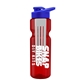 champion - 28 oz transparent bottle with drink thru lid and large infuser