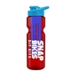 champion - 28 oz transparent bottle with drink thru lid and large infuser