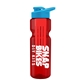 champion - 28 oz transparent bottle with drink thru lid and large infuser