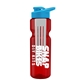 champion - 28 oz transparent bottle with drink thru lid and large infuser