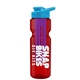 champion - 28 oz transparent bottle with drink thru lid and large infuser