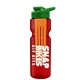 champion - 28 oz transparent bottle with drink thru lid and large infuser