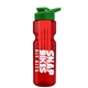 champion - 28 oz transparent bottle with drink thru lid and large infuser