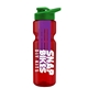 champion - 28 oz transparent bottle with drink thru lid and large infuser