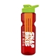 champion - 28 oz transparent bottle with drink thru lid and large infuser