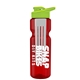 champion - 28 oz transparent bottle with drink thru lid and large infuser